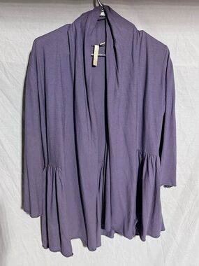 Pure Jill by J Jill lavender cotton open cardigan Size Medium